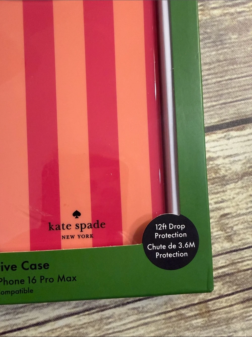 kate spade Striped Coral and Pink iPhone Case